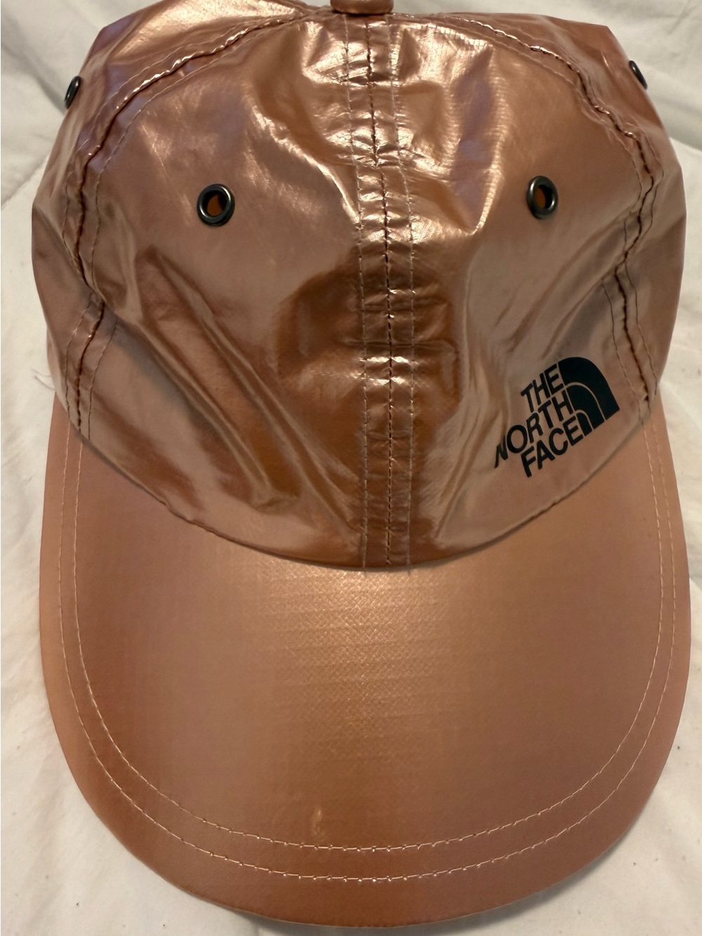 The North Face Metallic Rose Gold Cap with Black Logo